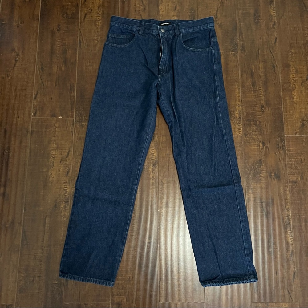 Raf Simons SS18 Modello Low Crotch Jeans Pants Dark Navy